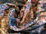 1.2 yards Scalamandre Shade Carpet Velvet Port Wine by piece 89 EV56