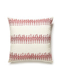 Scalamandre Zebras on Parade 22 X 22 - Red Decorative Pillow