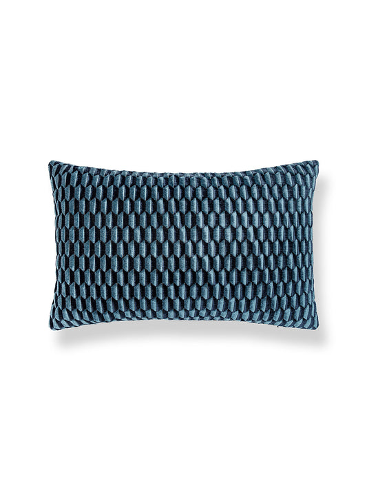 Scalamandre Allegra Velvet 14 X 22 - Sapphire Decorative Pillow