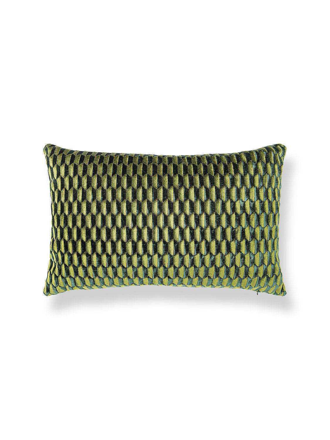 Scalamandre Allegra Velvet 14 X 22 - Emerald Decorative Pillow