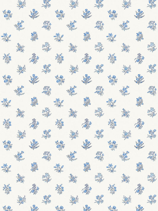Scalamandre Summer Flora Aqua Bluejay Wallcovering