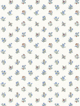 Scalamandre Summer Flora Cobalt Rouge Wallcovering