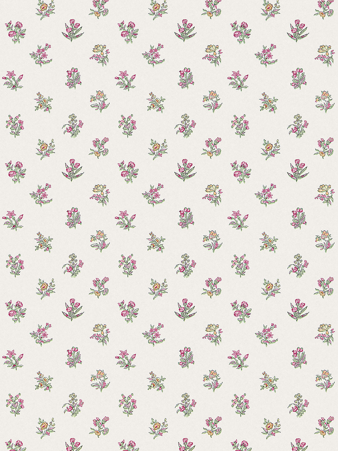 Scalamandre Summer Flora Sorbet Wallcovering