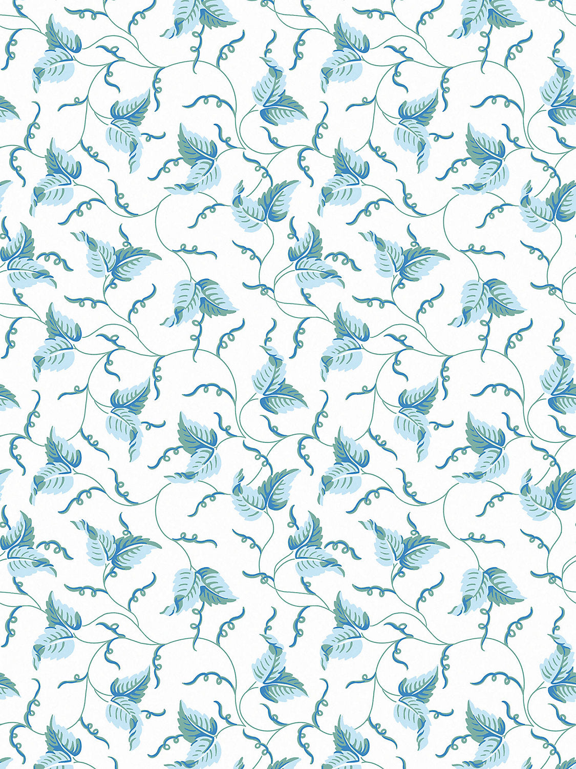 Scalamandre Angle Leaf Sky Garden Wallcovering