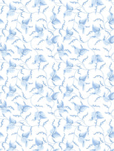 Scalamandre Angle Leaf Blue Jay Wallcovering