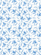 Scalamandre Angle Leaf Cobalt Wallcovering