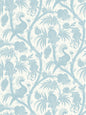 Scalamandre Balinese Peacock Sky Wallcovering