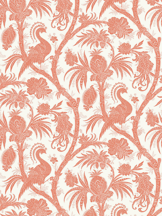 Scalamandre Balinese Peacock Mandarin Wallcovering