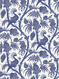 Scalamandre Balinese Peacock Indigo Wallcovering