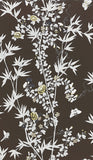 Scalamandre Jardin De Chine Espresso Wallcovering
