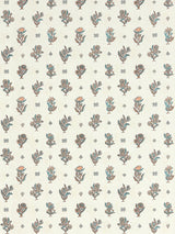 Scalamandre Calico Peach Aqua Wallcovering