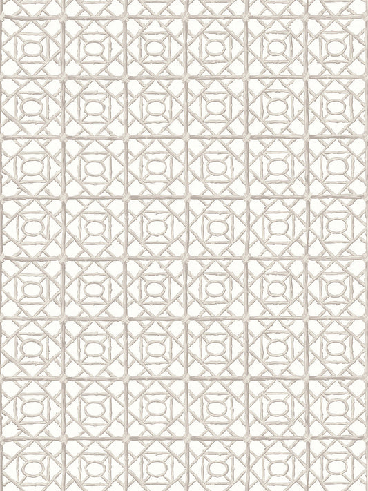 Scalamandre Ormond Fret Oyster Wallcovering