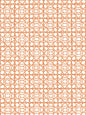 Scalamandre Ormond Fret Tangerine Wallcovering
