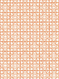 Scalamandre Ormond Fret Tangerine Wallcovering