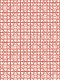 Scalamandre Ormond Fret Lacquer Red Wallcovering