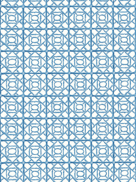 Scalamandre Ormond Fret Cobalt Wallcovering