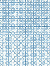 Scalamandre Ormond Fret Misty Blue Wallcovering
