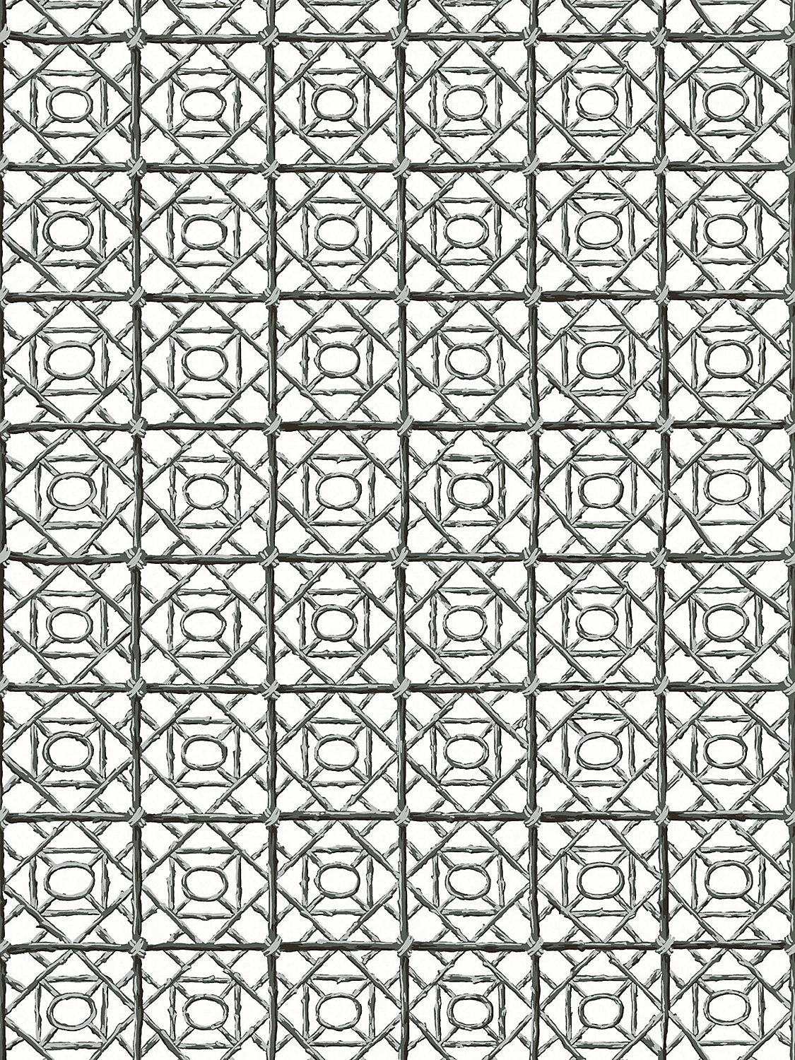 Scalamandre Ormond Fret Charcoal Wallcovering