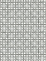 Scalamandre Ormond Fret Charcoal Wallcovering