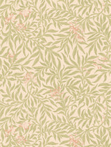 Scalamandre Honeysuckle Lime Peach Wallcovering
