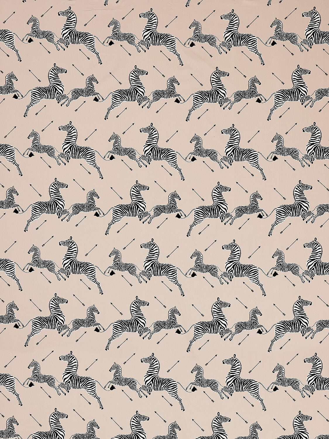 Scalamandre Zebras Petite Sand Beige Black Cotton Print Animal MSRP USD266/y