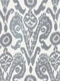 Special Order Scalamandre Bukhara Silk Ikat Indigo White Warp Print Viscose Cotton MSRP USD 776/y