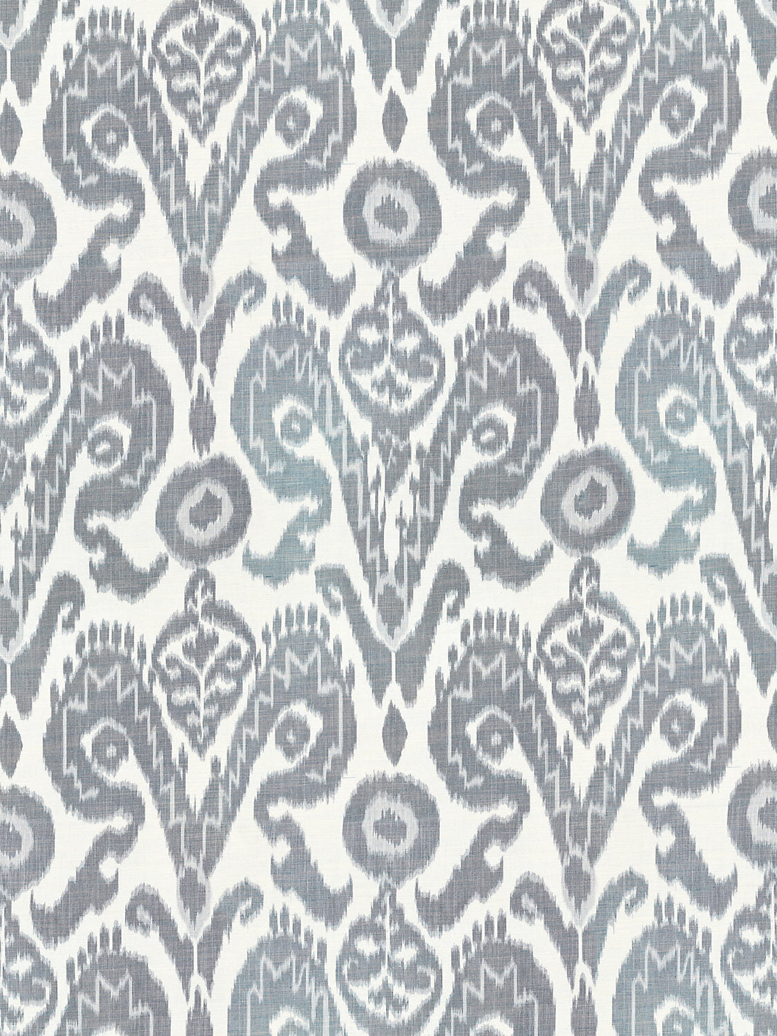 Special Order Scalamandre Bukhara Silk Ikat Indigo White Warp Print Viscose Cotton MSRP USD 776/y