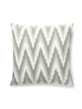 Scalamandre Adras Ikat Weave 22 X 22 - Mineral Decorative Pillow
