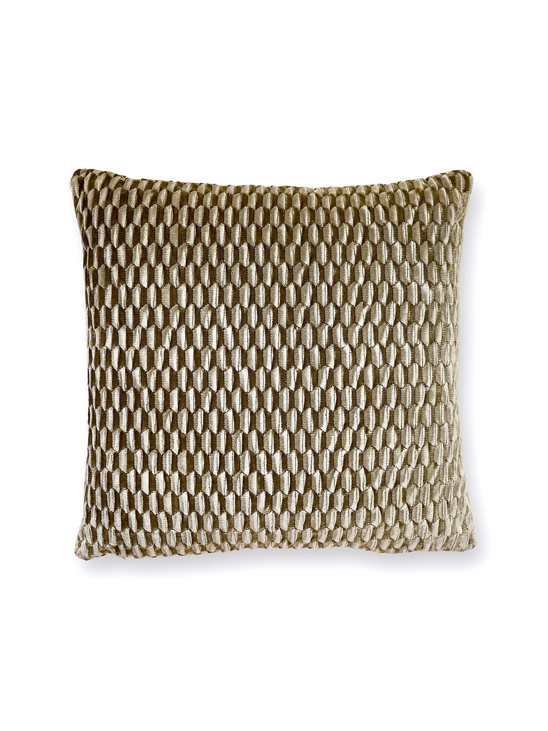 Scalamandre Allegra Velvet 22 X 22 - Fawn Decorative Pillow