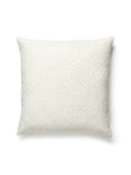 Scalamandre Antigua Weave Outdoor 22 X 22 - Alabaster Decorative Pillow