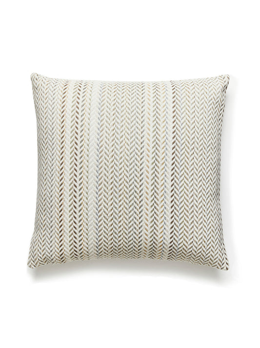 Scalamandre Arrow Stripe 22 X 22 - Sand Dune Decorative Pillow