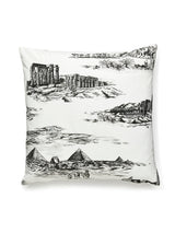 Scalamandre Cairo Toile 22 X 22 - Ink Decorative Pillow