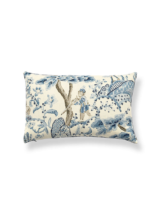 Scalamandre Kelmescott Hand Block 14 X 22 - Porcelain Decorative Pillow