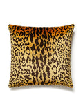 Scalamandre Leopardo 22 X 22 - Ivory, Gold & Black Decorative Pillow