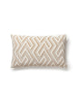Scalamandre Maze Velvet 14 X 22 - Latte Decorative Pillow