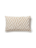 Scalamandre Maze Velvet 14 X 22 - Latte Decorative Pillow