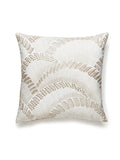 Scalamandre Lovegrass Embroidery 22 X 22 - Latte Decorative Pillow