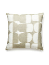 Scalamandre Rift Linen Print 22 X 22 - Driftwood Decorative Pillow