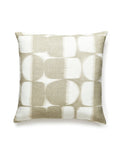 Scalamandre Rift Linen Print 22 X 22 - Driftwood Decorative Pillow