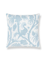 Scalamandre Balinese Peacock 22 X 22 - Sky Decorative Pillow