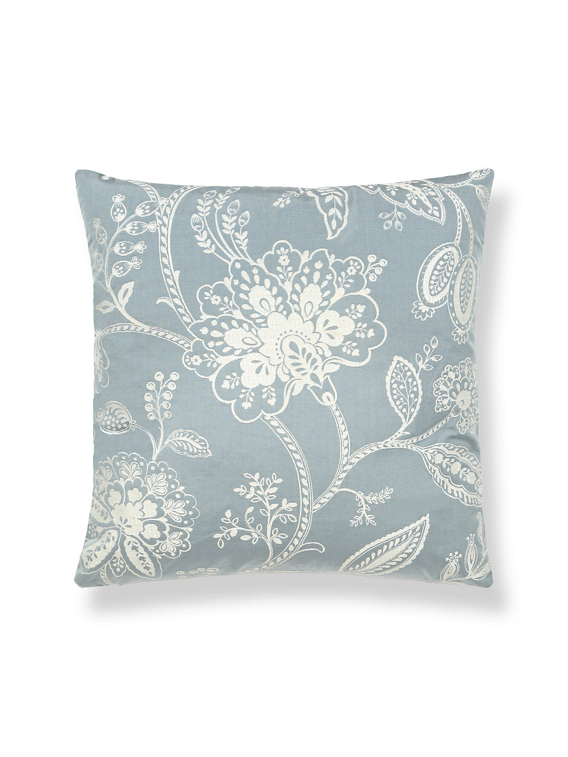 Scalamandre Kaveri Vine 22 X 22 - Sky Decorative Pillow