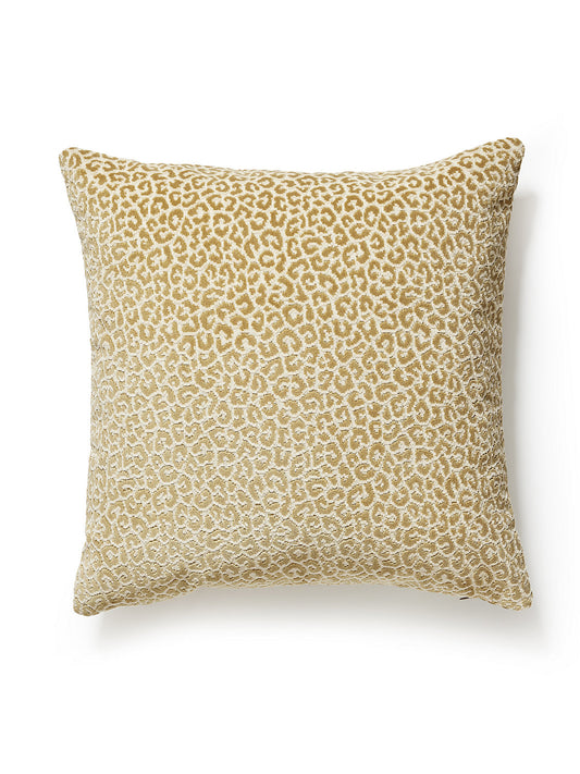 Scalamandre Panthera Velvet 22 X 22 - Camel Decorative Pillow