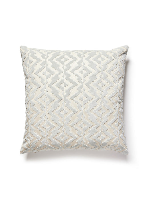 Scalamandre Echo Velvet 22 X 22 - Cloud Decorative Pillow