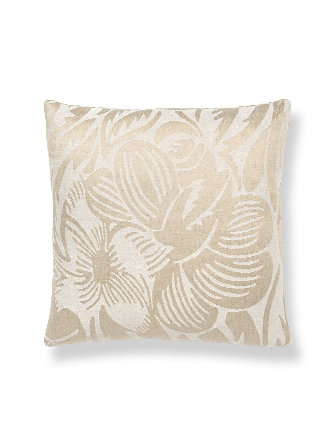 Scalamandre Deco Flower 22 X 22 - Linen Decorative Pillow