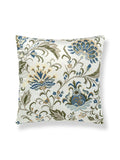 Scalamandre Delphine Embroidery 22 X 22 - Summer Sage Decorative Pillow