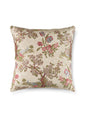 Scalamandre Avignon Brocade 22 X 22 - Spring on Ivory Decorative Pillow