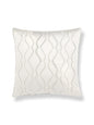 Scalamandre Valentina Beaded 22 X 22 - Alabaster Decorative Pillow