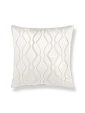 Scalamandre Valentina Beaded 22 X 22 - Alabaster Decorative Pillow