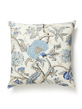 Scalamandre Pondicherry Linen Print 24 X 24 - Delft Decorative Pillow
