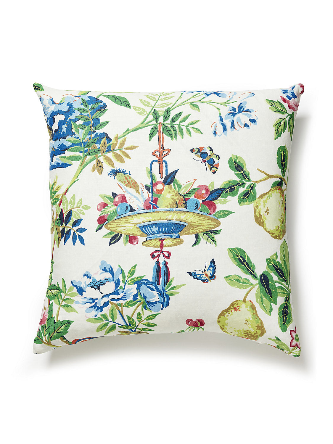 Scalamandre Shantung Garden 24 X 24 - Bloom Decorative Pillow